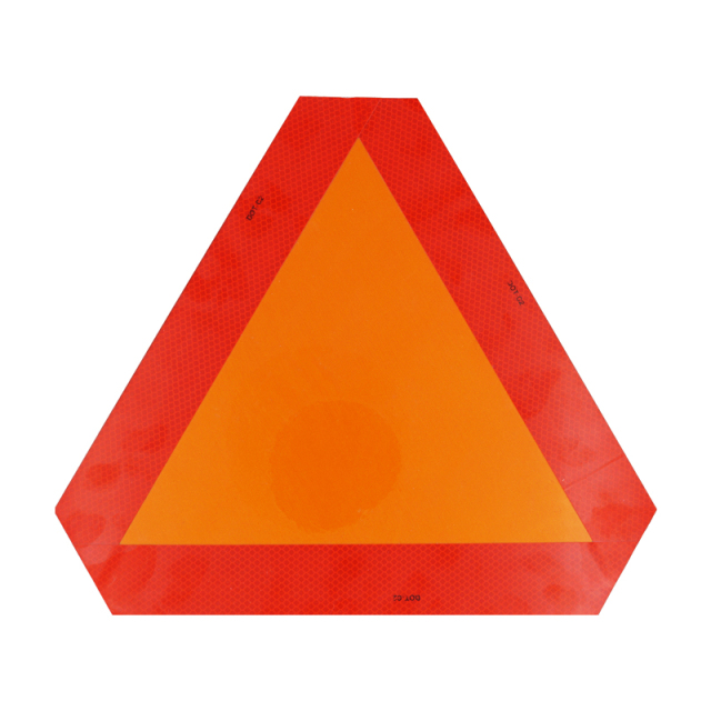 Slow Moving Vehicle Emblems Orange Base with Reflective Border