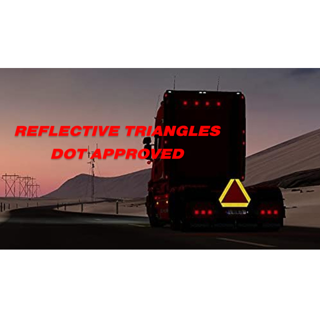 Slow Moving Vehicle Emblems Orange Base with Reflective Border