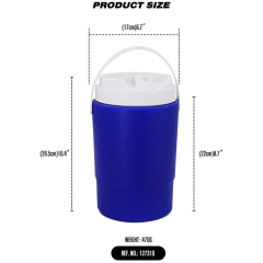 3L Cooler Box Cold Drink Dispenser with Carrying Handle