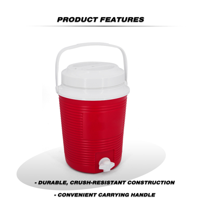 7.6L Cooler Box Cold Drink Dispenser with Faucet Carrying Handle