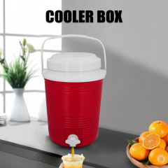 7.6L Cooler Box Cold Drink Dispenser with Faucet Carrying Handle