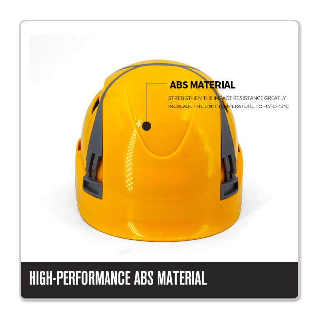 Security Personal Protective Vented Work Safety Helmet Hard Hat with 6-point Adjustable Ratchet Suspension
