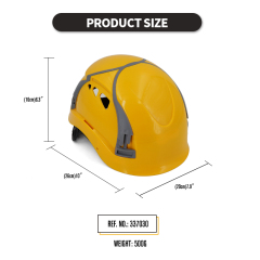 Security Personal Protective Vented Work Safety Helmet Hard Hat with 6-point Adjustable Ratchet Suspension