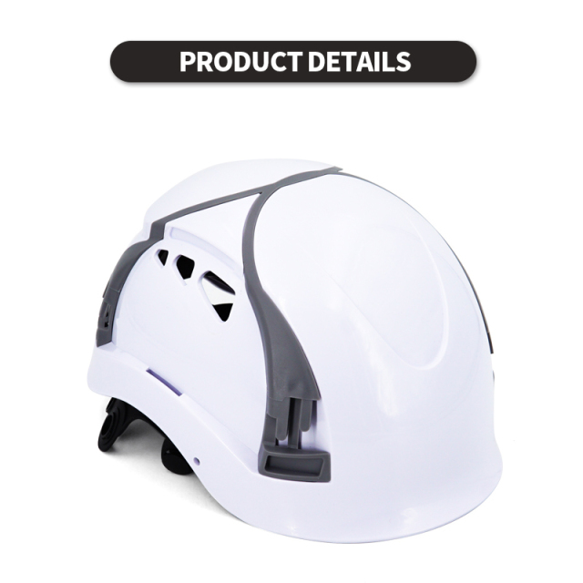 Security Personal Protective Vented Work Safety Helmet Hard Hat with 6-point Adjustable Ratchet Suspension