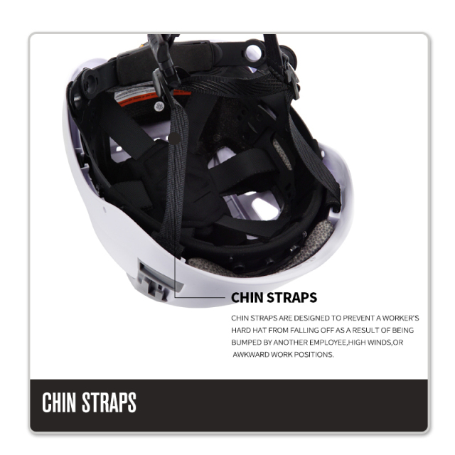 Security Personal Protective Vented Work Safety Helmet Hard Hat with 6-point Adjustable Ratchet Suspension