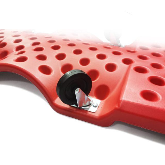 40" Heavy Duty Plastic Creeper with Padded Headrest and 6 Casters