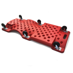 40" Heavy Duty Plastic Creeper with Padded Headrest and 6 Casters