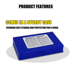 407 Pieces SAE Universal O-Ring Kit Rubber Seals O Rings