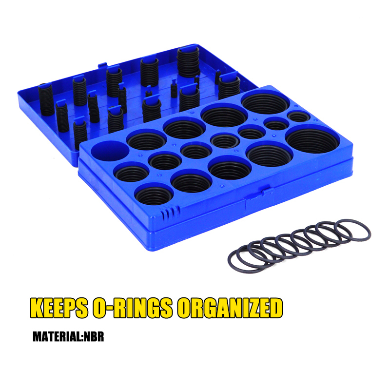 407 Pieces SAE Universal O-Ring Kit Rubber Seals O Rings