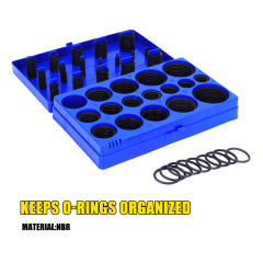 407 Pieces SAE Universal O-Ring Kit Rubber Seals O Rings