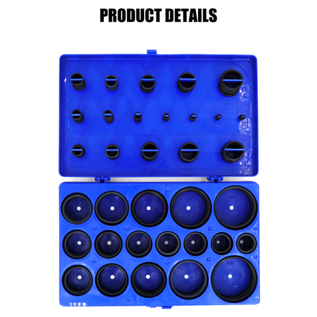 407 Pieces SAE Universal O-Ring Kit Rubber Seals O Rings