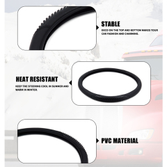 Large Size Steering Wheel Cover PVC Material Great Grip Anti-Slip Design