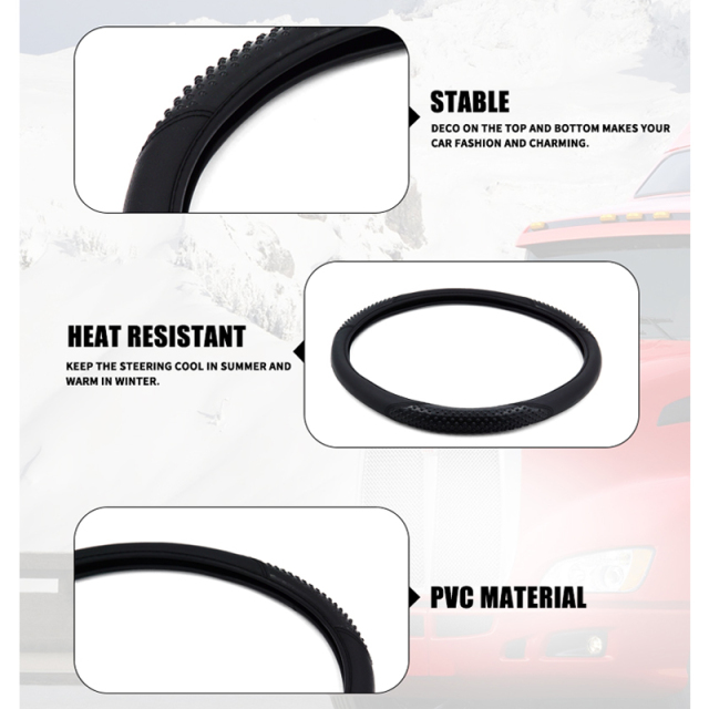 Large Size Steering Wheel Cover PVC Material Great Grip Anti-Slip Design