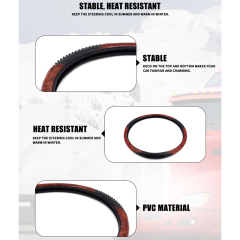Large Size Steering Wheel Cover PVC Material Great Grip Anti-Slip Design