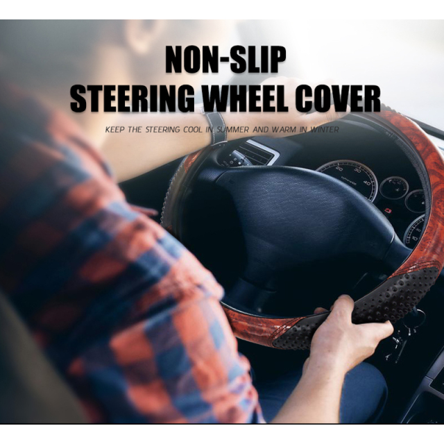 Large Size Steering Wheel Cover PVC Material Great Grip Anti-Slip Design