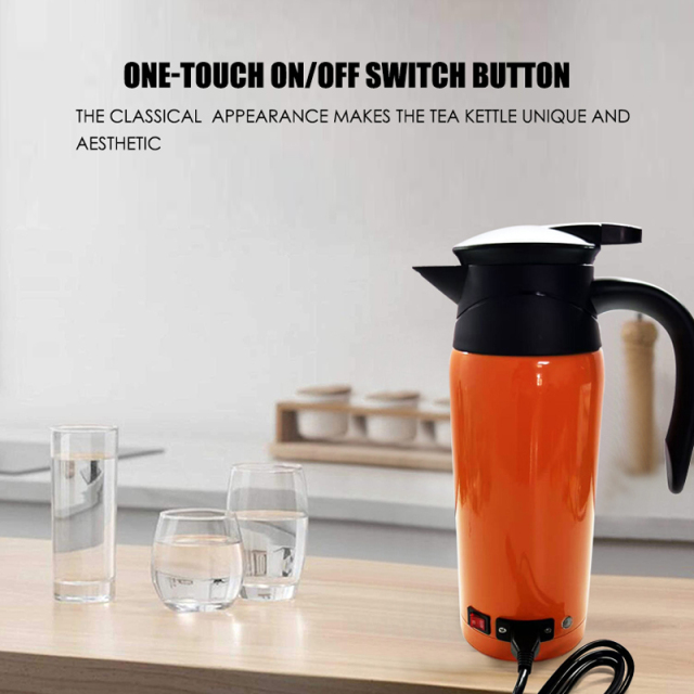 12v/24v Portable Car Electric Boiling Hot Water Heater Kettle Boiler for Car