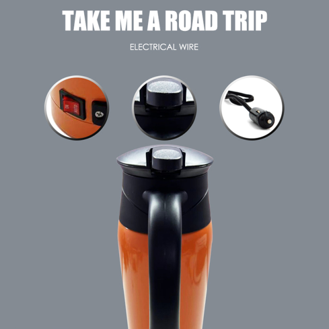 12v/24v Portable Car Electric Boiling Hot Water Heater Kettle Boiler for Car