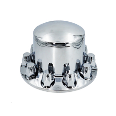ABS Chrome Rear Wheel Axle Cover With Removable Hub Cap Threaded Nut Covers