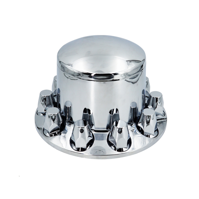 ABS Chrome Rear Wheel Axle Cover With Removable Hub Cap Threaded Nut Covers
