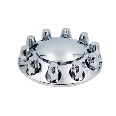 Chromed Front Axle Lug nut cover set