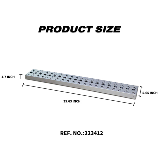 Aluminum fuel tank step