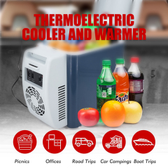 12V DC Portable 7.5L Thermoelectric Cooler and Warmer Auto Camping Car Freezer Portable Refrigerator Cooler