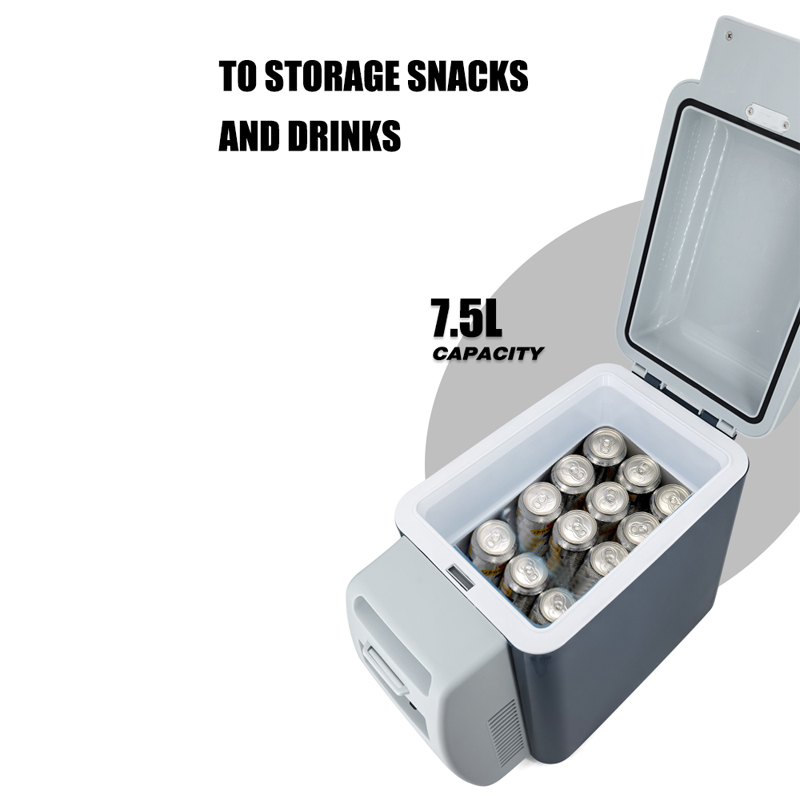 12V DC Portable 7.5L Thermoelectric Cooler and Warmer Auto Camping Car Freezer Portable Refrigerator Cooler