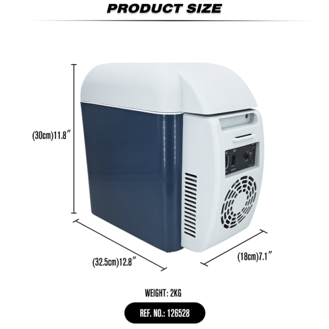 12V DC Portable 7.5L Thermoelectric Cooler and Warmer Auto Camping Car Freezer Portable Refrigerator Cooler