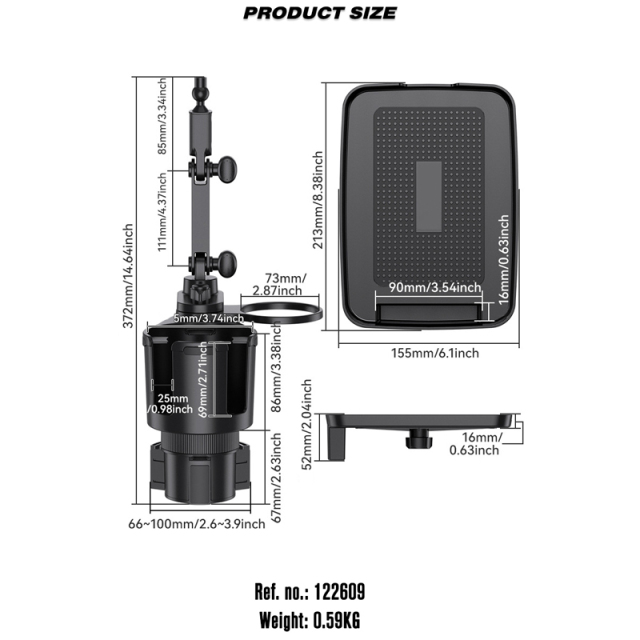 Car Multifunctional Tray Cup Holder