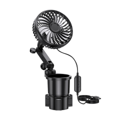 3-Speed Quiet Cooling Car Cup Holder Fan
