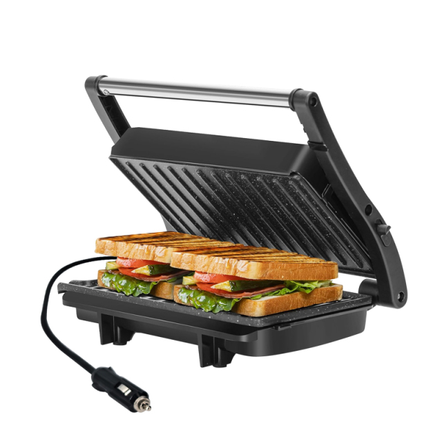 24V 250W Portable Sandwich Maker Non-Stick Coated Plates