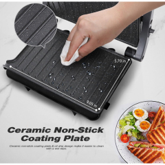 24V 250W Portable Sandwich Maker Non-Stick Coated Plates