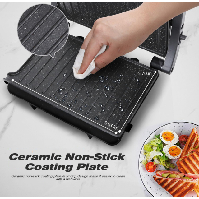 24V 250W Portable Sandwich Maker Non-Stick Coated Plates