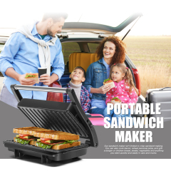 24V 250W Portable Sandwich Maker Non-Stick Coated Plates