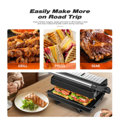 24V 250W Portable Sandwich Maker Non-Stick Coated Plates