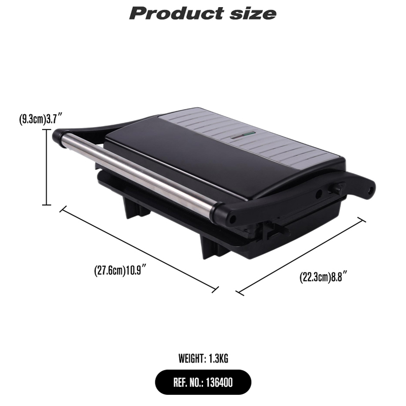 24V 250W Portable Sandwich Maker Non-Stick Coated Plates