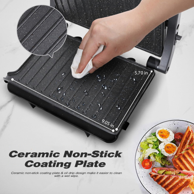 12V 250W Portable Sandwich Maker Non-Stick Coated Plates