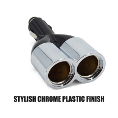 12v Power Outlet 2-Port Plug Socket Cigarette Lighter Splitter