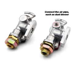 Aluminum Gladhand Glad Hand With Valve Switch Air Hose Brake Coupling Service Handshake for Truck Trailer RVs