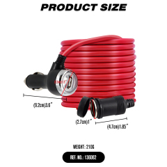 Power Outlet 12 Volt Extension Outlet with USB Port