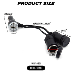 Power Outlet 12 Volt Outlet with USB Port