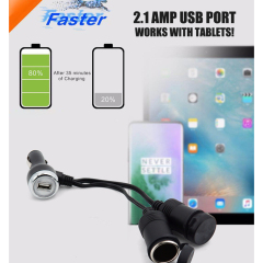 Power Outlet 12 Volt Outlet with USB Port