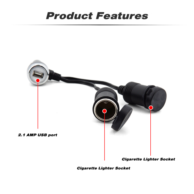 Power Outlet 12 Volt Outlet with USB Port