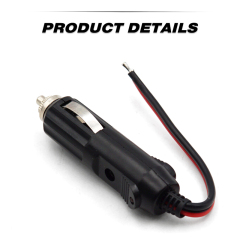 12V Fused Cigarette Lighter Plug with Leads