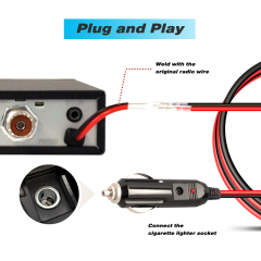 12V Fused Cigarette Lighter Plug with Leads