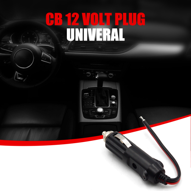 12V Fused Cigarette Lighter Plug with Leads