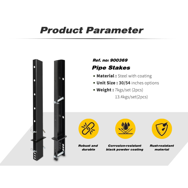 30 Inch 54 Inch Adjustable C Channel Pipe Stake for Flatbed Trailer