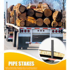 30 Inch 54 Inch Adjustable C Channel Pipe Stake for Flatbed Trailer