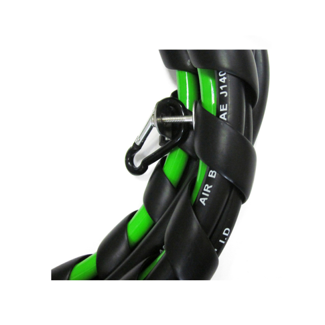 3 in 1 Air Brake Power Lines Hose Wrap 7 Way Electrical Cable Assembly with Handle Grip for Semi Truck Trailer Tractor