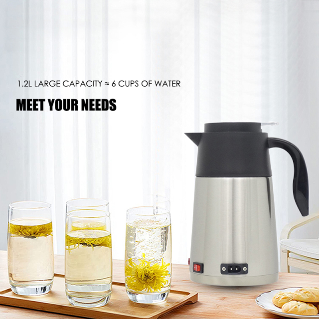 12v/24v Portable Car Electric Boiling Hot Water Heater Kettle Boiler for Car